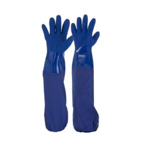 Blue PVC Glove 60cm